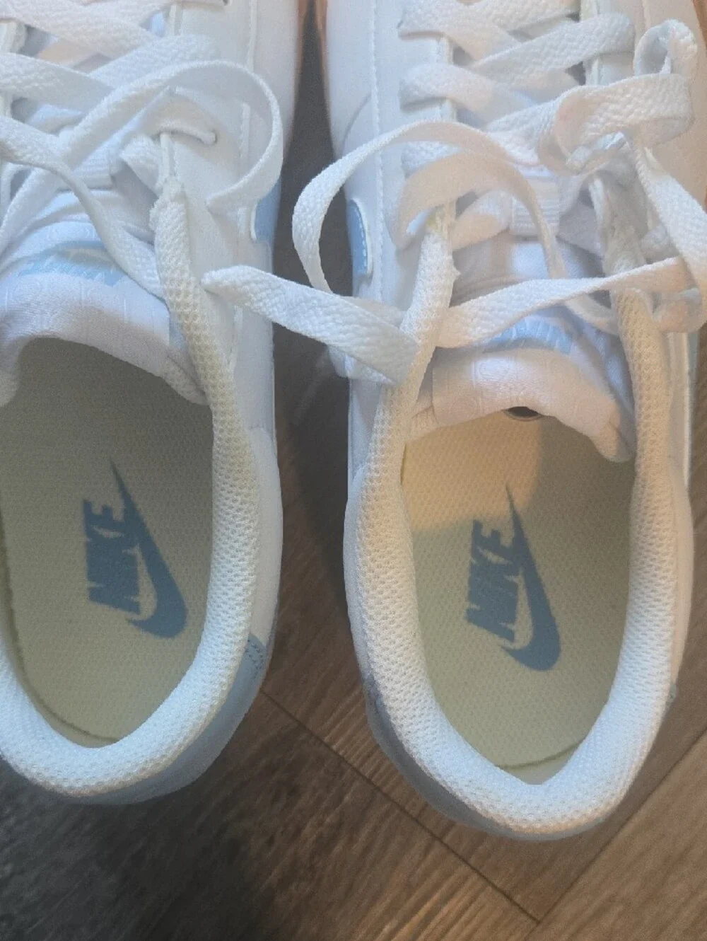 Nike Court Shot White/pyshic Blue   Men 7/womens 8.5 NEW FQ8146-114 Retail $100